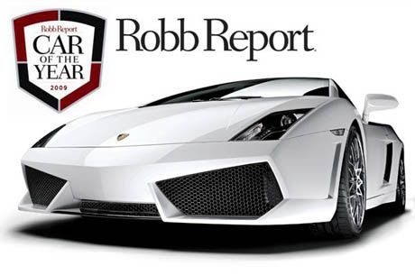 Lamborghini Gallardo LP560-4 คว้ารางวัล "รถยนต์แห่งปี 2009" ของนิตยสาร Robb Report